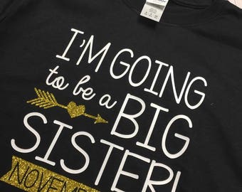 I'm going to be a big sister youth shirt