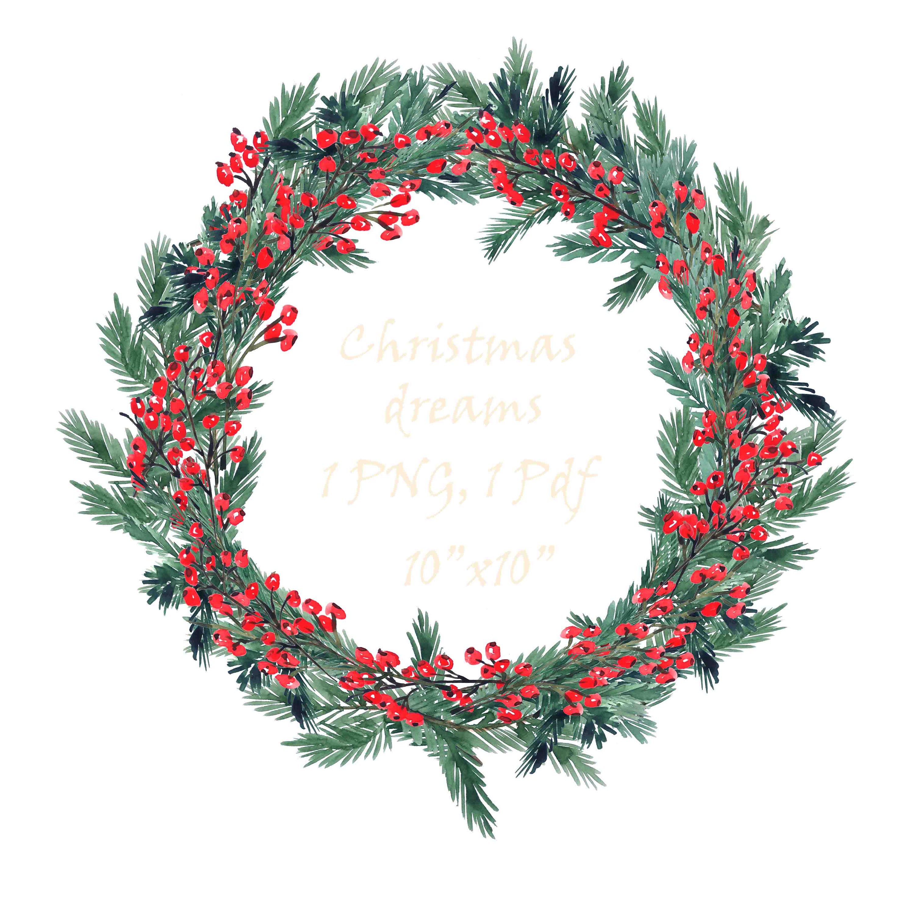 Wreath png / png images /wreath christmas / rustic boho