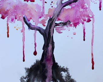 April Showers (Tree Painting)
