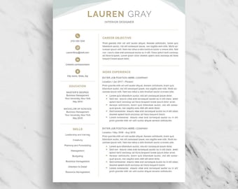 Creative Resume Template for Word | Modern Resume Design | CV Template for Word | 2 Page Resume Download | Professional Resume Template