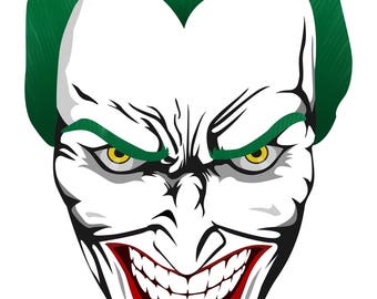 Joker Face Bumper Sticker Vinyl Decal Macbook Pro Air Sticker