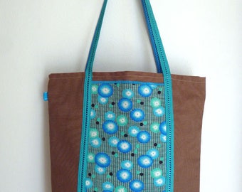 pleather tote bag