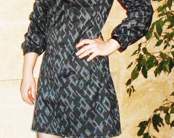 Mao winter dress long sleeve 100% made in France