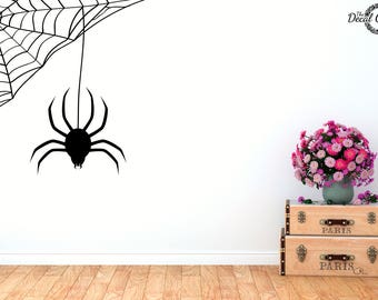 Spider Decal, Spider Sticker, Halloween decal, Laptop Sticker, Macbook Decal, Wall Decal, Vinyl Sticker, Vinyl Decal, Phone Sticker