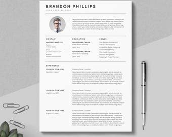 creative resume template resume template with photo clean resume 3 pages pack - Clean Resume Template creative resume template resume template with photo clean resume 3 pages pack - Clean Resume Template