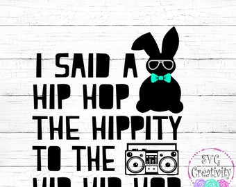 Hip hop bunny svg | Etsy