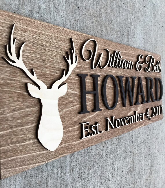 Personalized Cabin Sign Custom Wood Rustic Decor Personalized Cabin Sign Custom Wood Rustic Decor