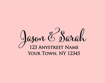 Personalized Self Inking Return Address Stamp - self inking address stamp - Custom Rubber Stamp R267