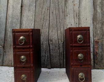 Vintage Treadle Sewing Machine Front Single Drawer Wood Decorative Ornate Design