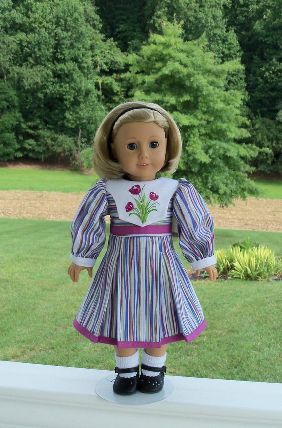 SUPER SATURDAY SALE! Embroidered Autumn Dress / Doll Clothes for American Girl® Kit, Melody, Maryellen or Other 18" Doll