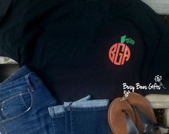 monogram pumpkin shirt