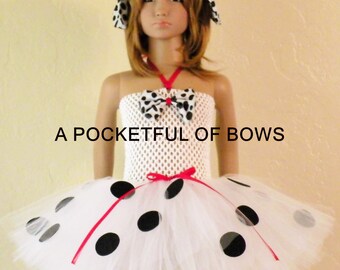 Dalmatian Tutu Costume, Dalmatian Outfit, Dog Costume, Toddler Toddler Dalmation Costume