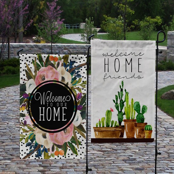 Welcome Garden Flag Outdoor Housewarming Gift Unique Like This Item