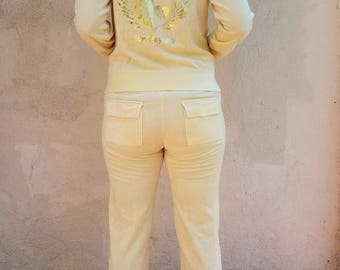 Vintage Juicy Couture "Surf Royalty" Velour Sweatsuit - late 90's