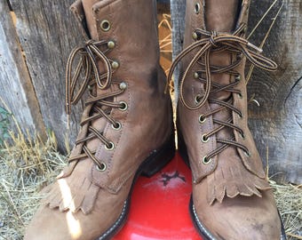 Brown Laredo Women's Roper boots size 6 1.2