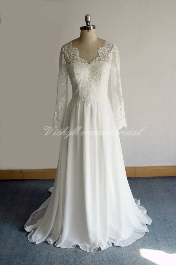 Flowy Beach Wedding Dresses