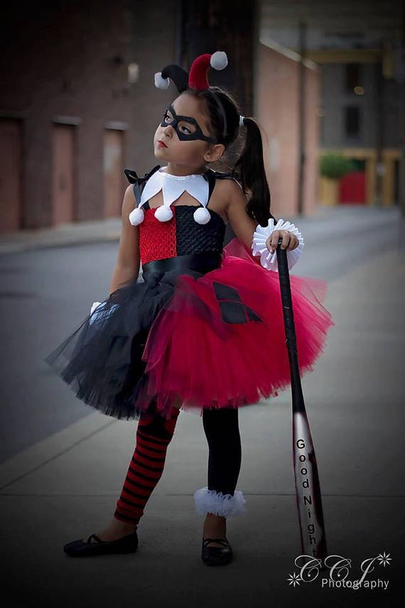 Superhero Inspired Collection Harley Quinn Tutu Dress Set