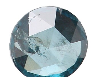 2.70 MM 0.045 Ct Natural Loose Diamond Round Rose Cut Blue Color K3183