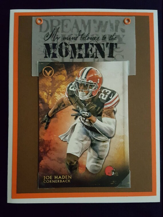 Cleveland Browns Birthday Card Featuring Duke Johnson On A