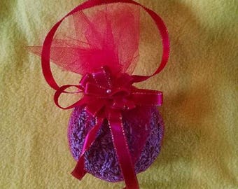 Decorative Sachet, Lavender hanging sachet, Decorative Pomander, Victorian Style Ornament, Romantic Lavender sachet, Lavender Ornament