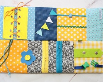 Fidget Quilts for Alzheimer's /Dementia, Alzheimer's Fidget Blanket, Sensory Blanket,Activity Blanket, Personalized Gifts, Activity Fidget