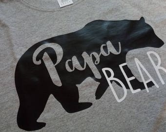 Papa Bear T-Shirt - Gift for Dad - Father's Day - New Dad - Gift for New Dad - Dad to Be - Papa Bear Shirt - Family Bear Shirts