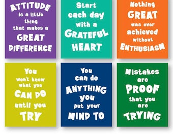 Motivational Quote Posters Kids Download Inspirational Colorful Kid Room Wall Art Set Decor Jpg Pdf Printable Motivational Quote Posters Kids Download Inspirational Colorful Kid Room Wall Art Set Decor Jpg Pdf Printable