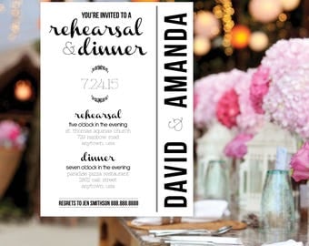 Laurel Rehearsal Dinner Invitation Printable