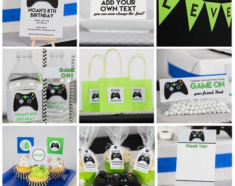 Video Game Birthday Decorations INSTANT Download - Video Game Party Decorations by Printable Studio