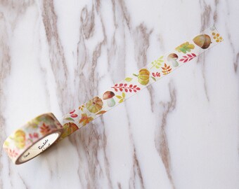 Autumn Washi Tape/ mushroom Washi Tape/pumpkin tape / Masking tape/ japanese washi tape/Planner Supplies