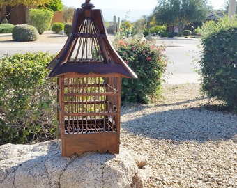 Bird Cage, Bird Cage Card Holder, Asian Bird Cage, Decorative Bird Cage