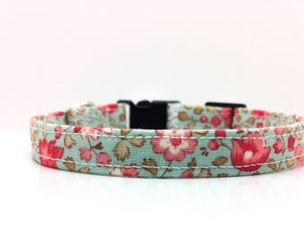 Cat Collar, Floral Cat Collar, Breakaway Cat Collar, Kitten Collar, #CAT
