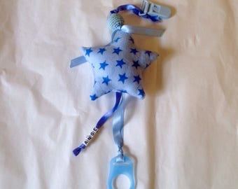 Attache tétine.doudou.joujou.anneau de silicone.pince.