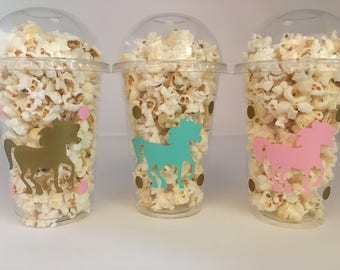 Unicorn Party Favor Cups, Unicorn Birthday