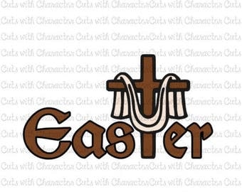 ON SALE Easter Cross SVG Dxf and Png Files for Cutting Machines Cameo, Cricut or Scan 'N' Cut