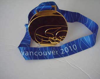 2010 Vancouver Olympic 'Gold' Medal with Silk Logo Ribbon !!!