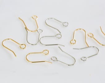 100pcs Dangle Drop Ear wire Hooks Earrings Findings,dangling earrings, drop earrings,drop dangle earrings,fhish earring hook