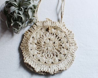 woven bag vintage bag boho bag