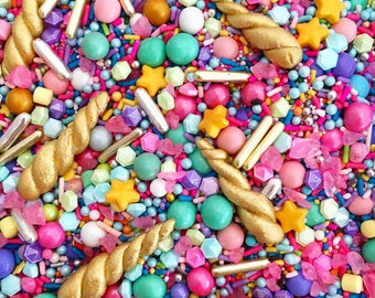 Unicorn Sprinkles. Unicorn Sprinkles Australia. Unicorn horn sprinkles ™ Sprinkles Shop AUS. Edible unicorn horns. Cake sprinkles australia