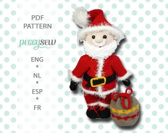 Maxi Santa, amigurumi crochet pattern, PDF, ebook