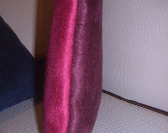 Big clutch suede two tone handmade