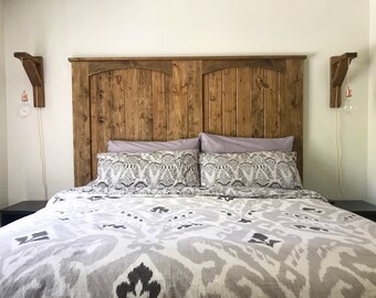 The Mariya Headboard (headboard, palette headboard, reclaimed wood headboard, queen headboard, twin headboard, farmhouse headboard)
