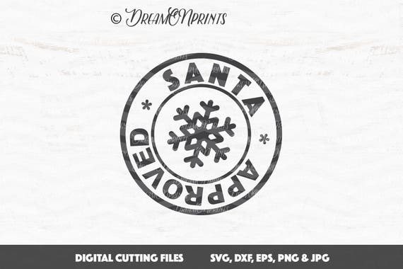 Download Christmas Stamp SVG Santa Approved SVG Santa Stamps svg