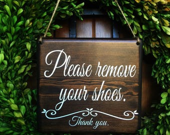 Please remove your Shoes Sign | Remove Shoes Sign | No Shoes Door Signs | Front Door Signs | Remove Shoes Door Sign | Take off shoes sign