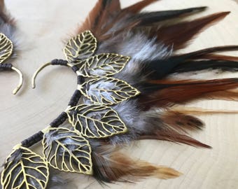Feather Ear Cuff Ear Wrap Tribal Festival Burning Man