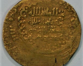 1099-1106 AD Seljuk Antique Islamic Gold Coin Islam Rare Coins Muhammad I Tapar
