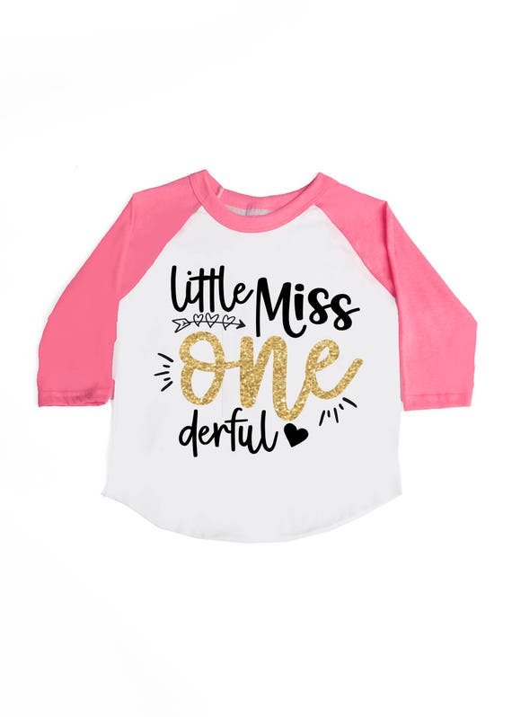 Little Miss ONE derful Shirt Girls' Birthday Shirts