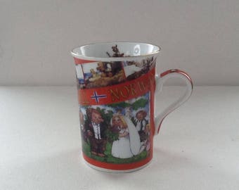 Vintage Norway Mug / Norway Troll Mug / Norway / Trolls