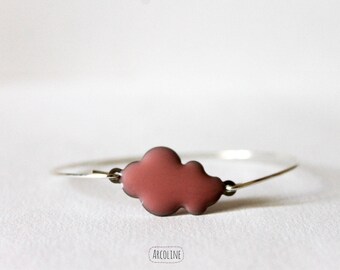 Pink 925 cloud ° ° ° ° silver Bangle Bracelet