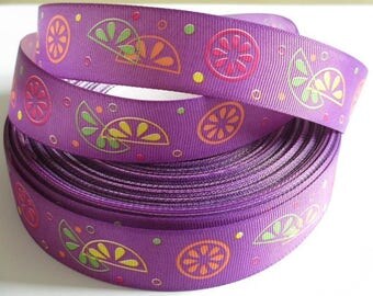 1 tape purple printed fruit 25 mm